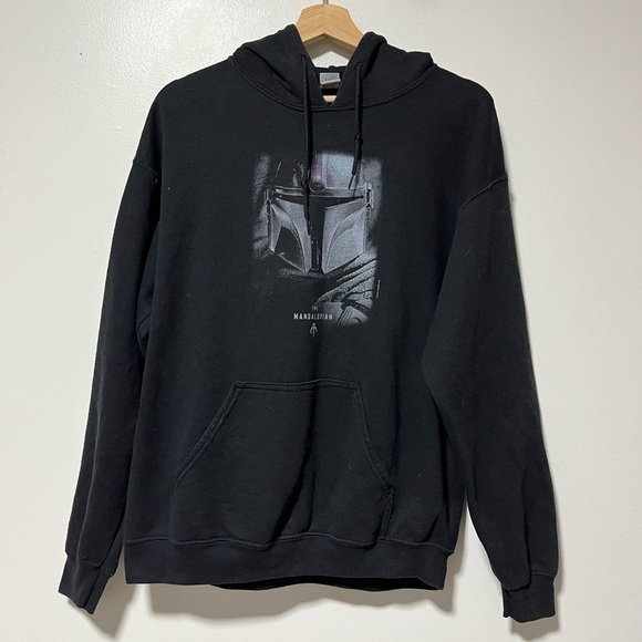 The Mandalorian Black Hoodie - Size Large, Unisex - Picture 2 of 12